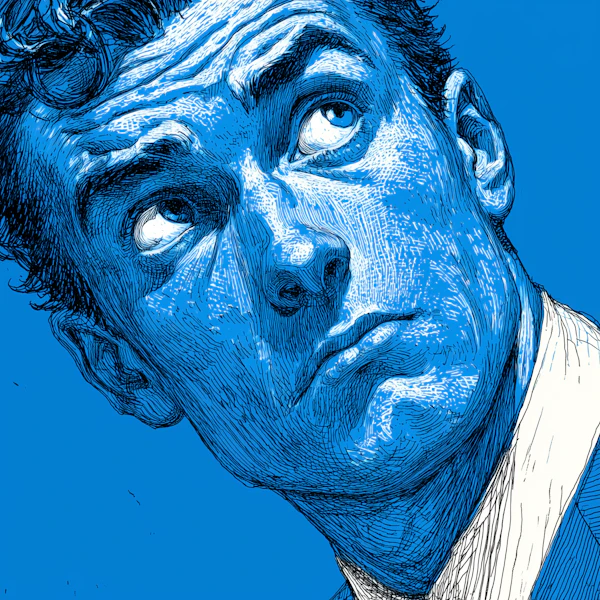 Blue Monochrome Portrait