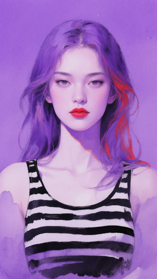 Vibrant Portrait Art