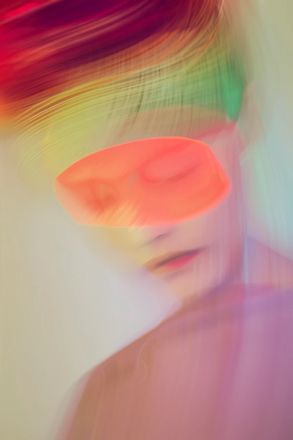 Abstract Neon Portrait