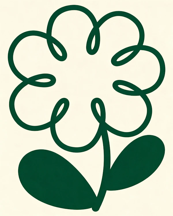 Minimalist Flower Art