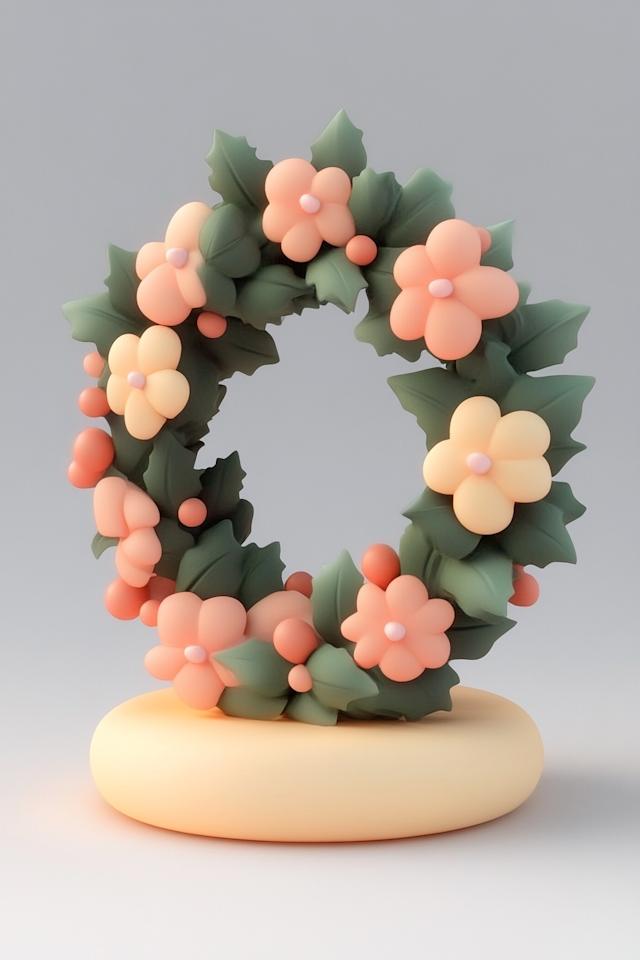 Decorative Floral Wreath