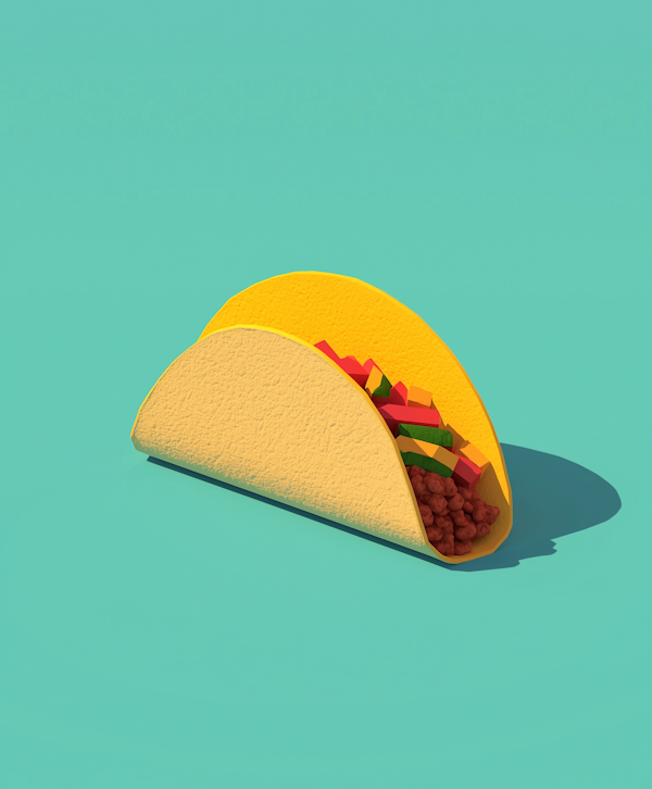 Stylized Taco Illustration