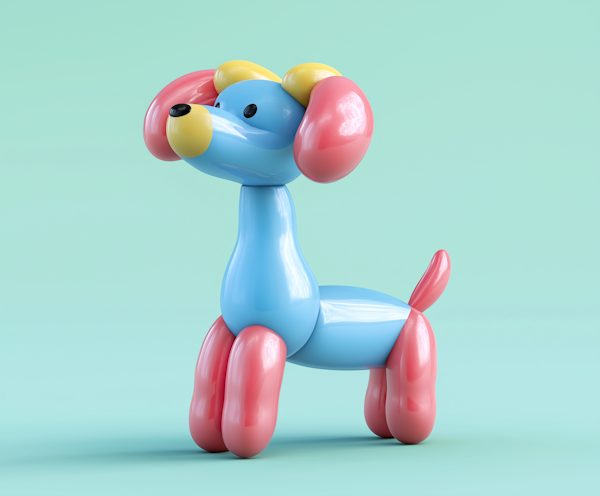 Stylized 3D Balloon Dog