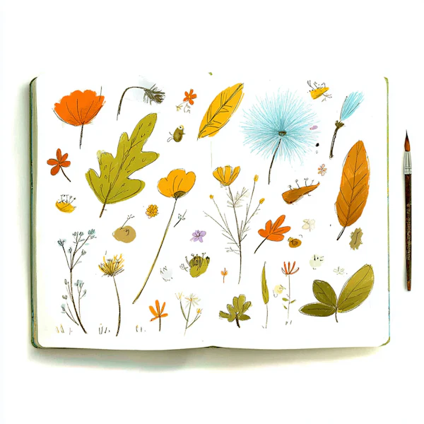 Botanical Sketchbook Art