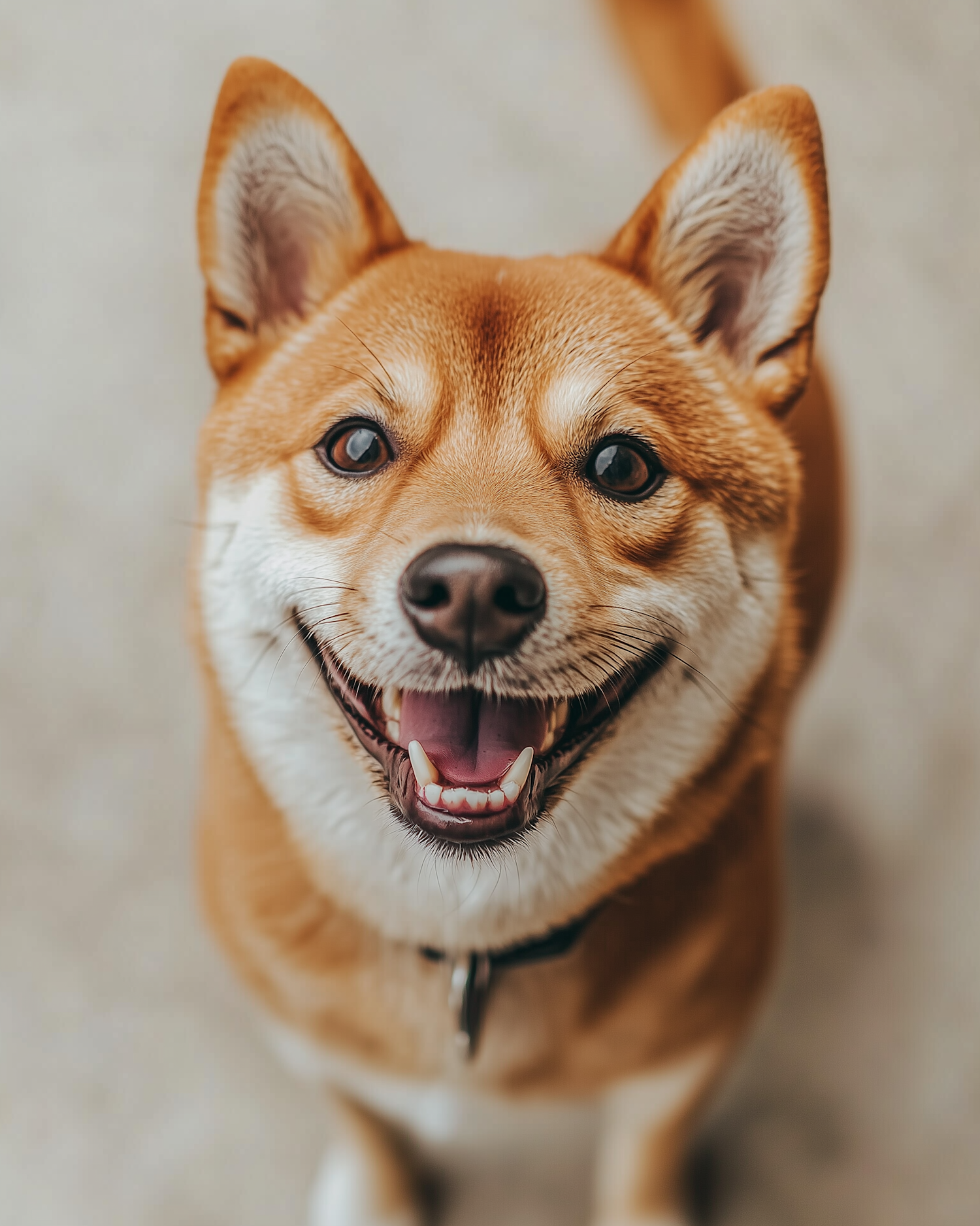 Joyful Shiba Inu Close-Up