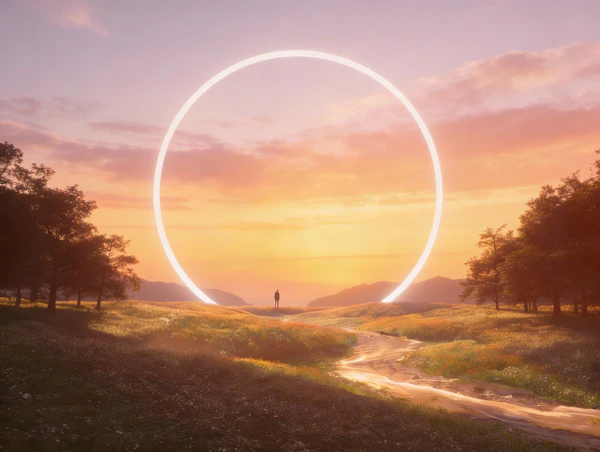 Sunset Glow Landscape