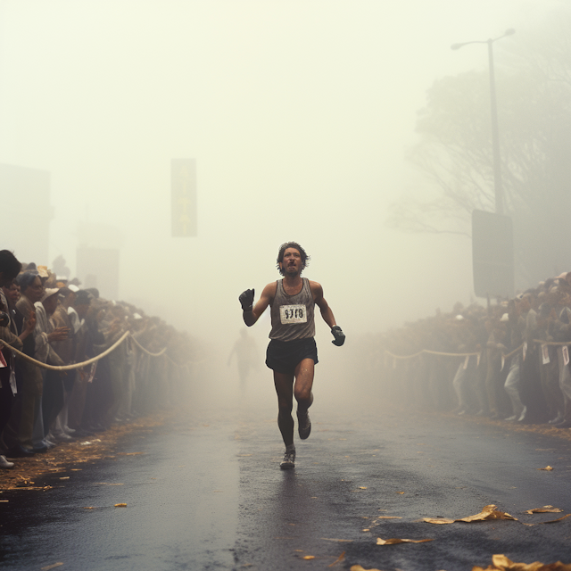 Fog-Engulfed Marathon Determination