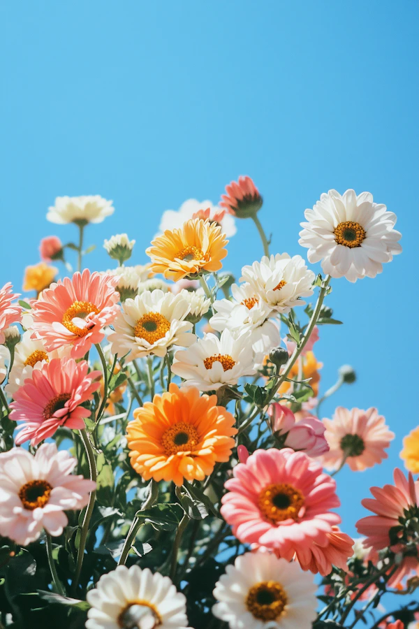 Vibrant Daisy Cluster