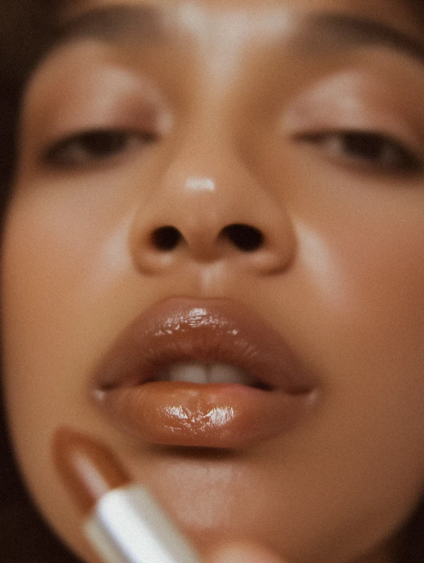 Lipstick Application Close-Up