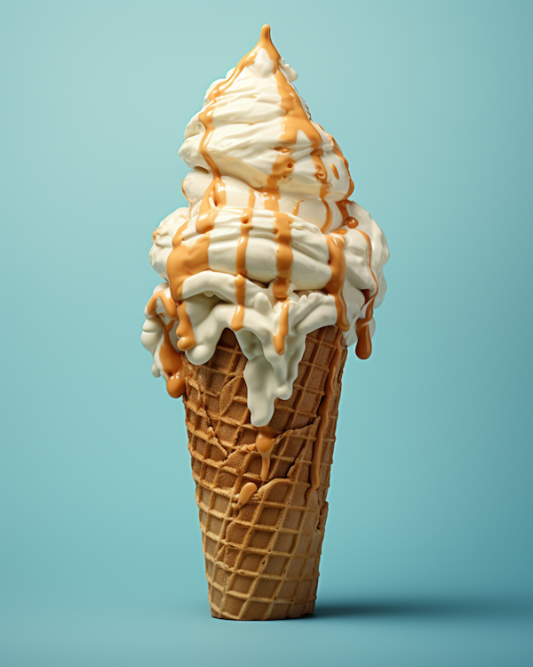 Caramel Drizzle Soft-Serve Supreme