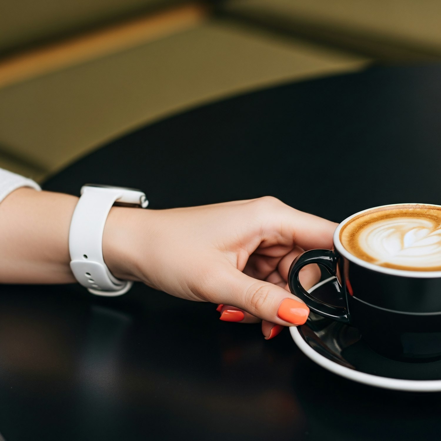Manicured Hand with Coffee