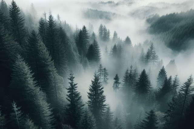 Misty Forest Serenity