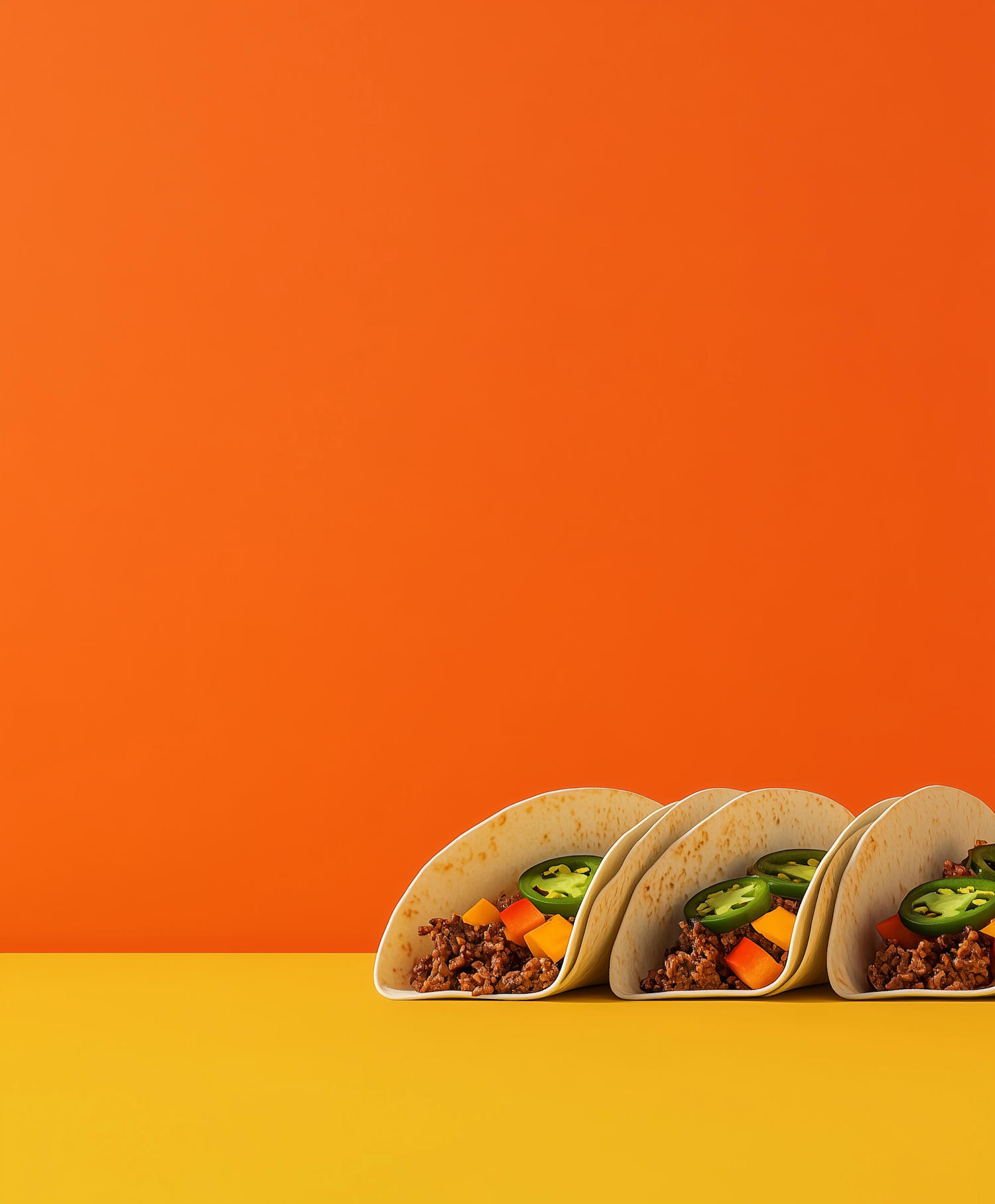 Colorful Taco Trio