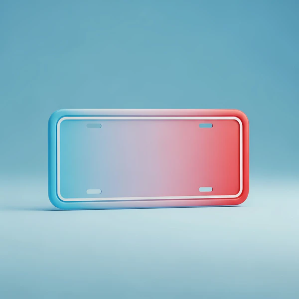 Gradient License Plate Frame