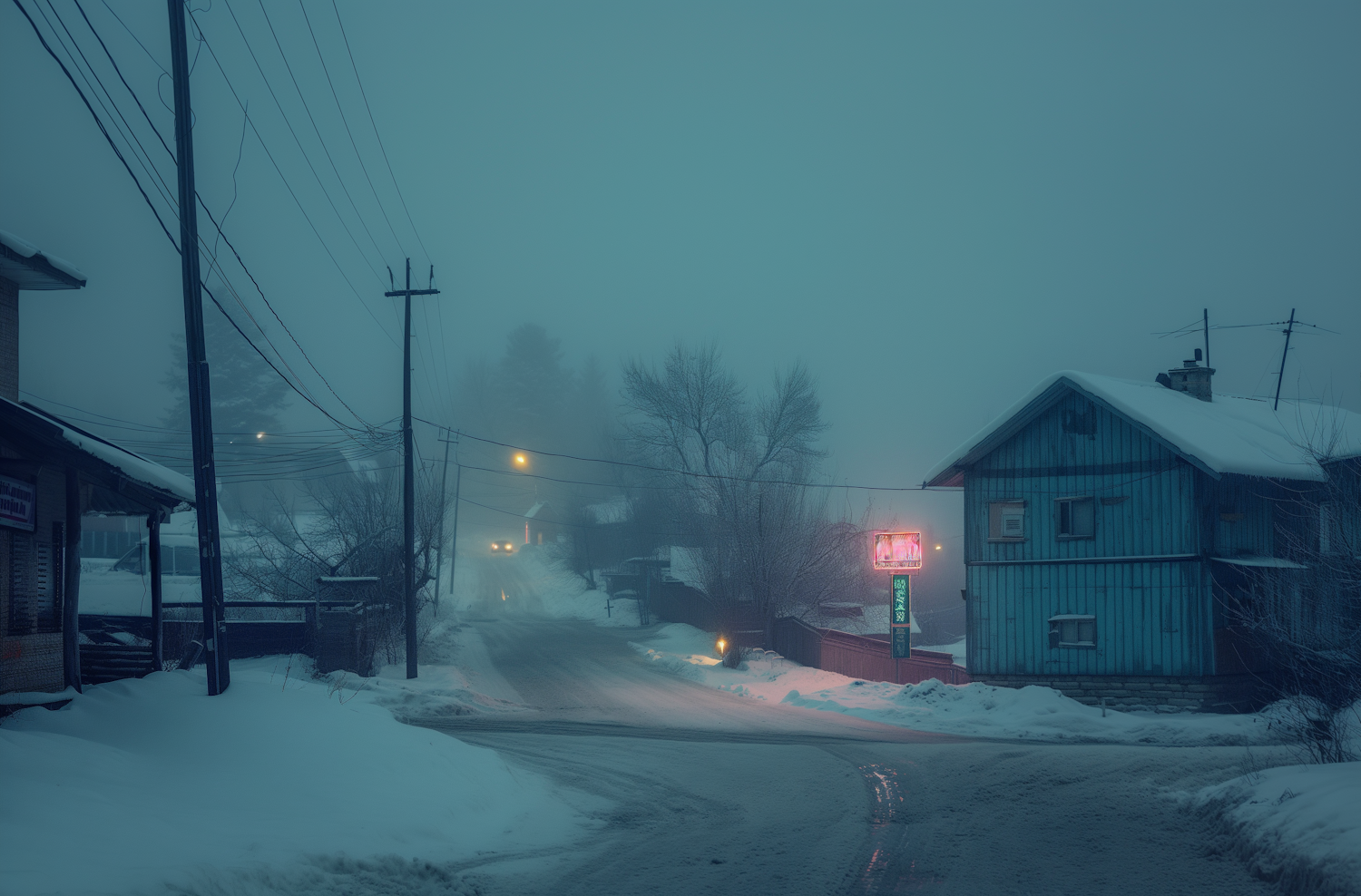 Winter Solitude at Dusk