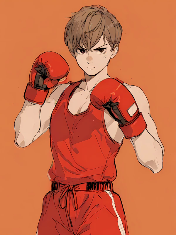 Boxing Stance Illustration