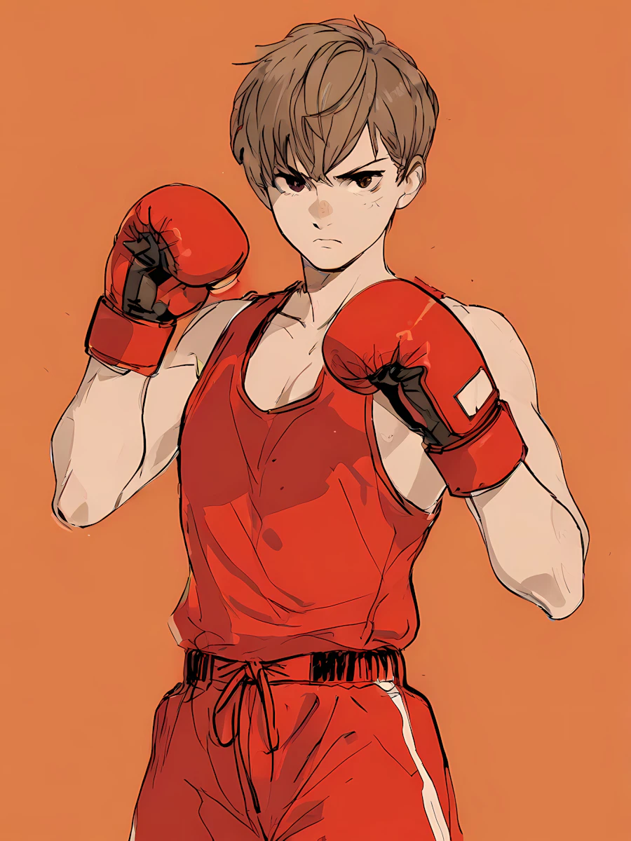 Boxing Stance Illustration