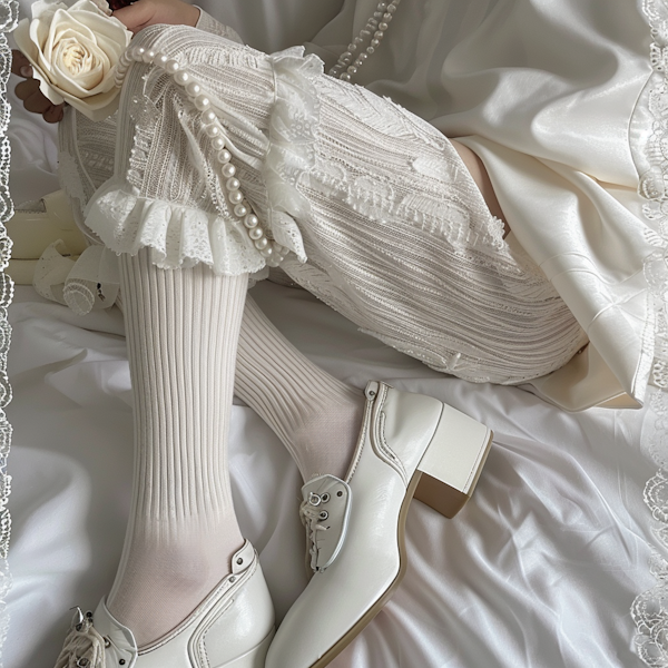 Fashion Elegance in White and Cream