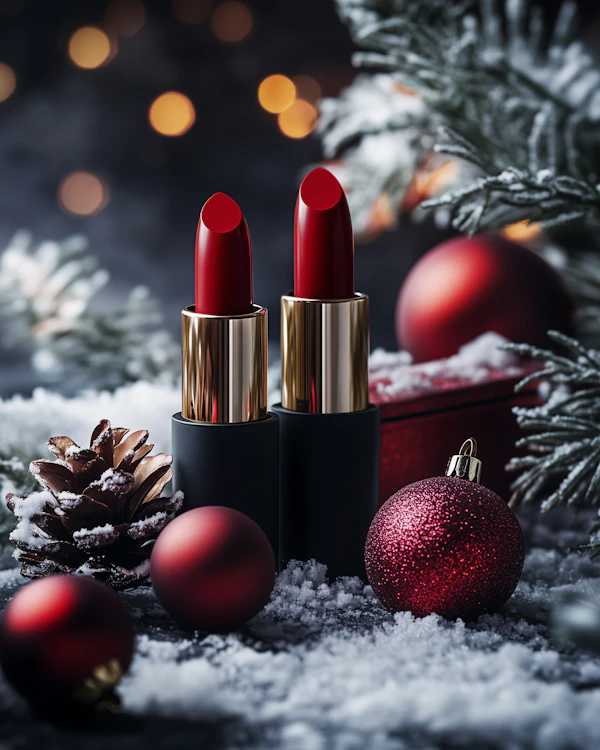 Festive Lipstick Display