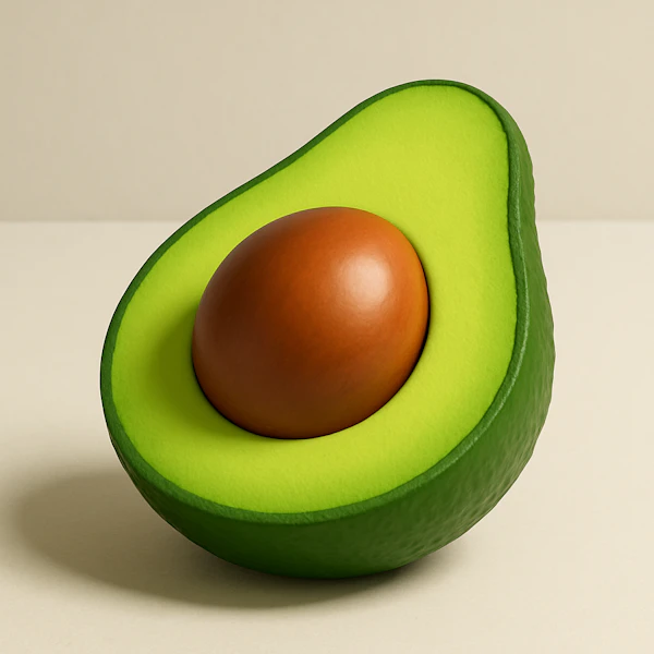 3D Avocado Rendering
