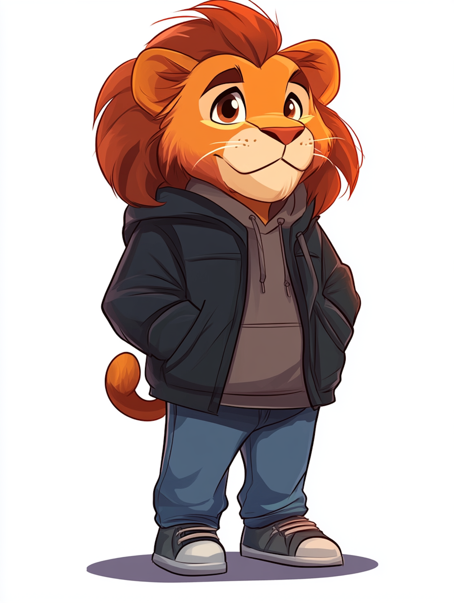 Cartoon Lion Character