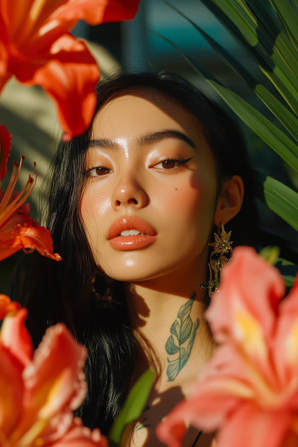 Tropical Beauty Portrait