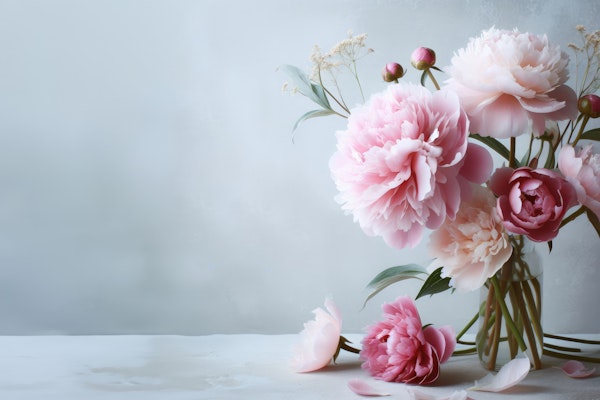 Serene Peonies in Bloom