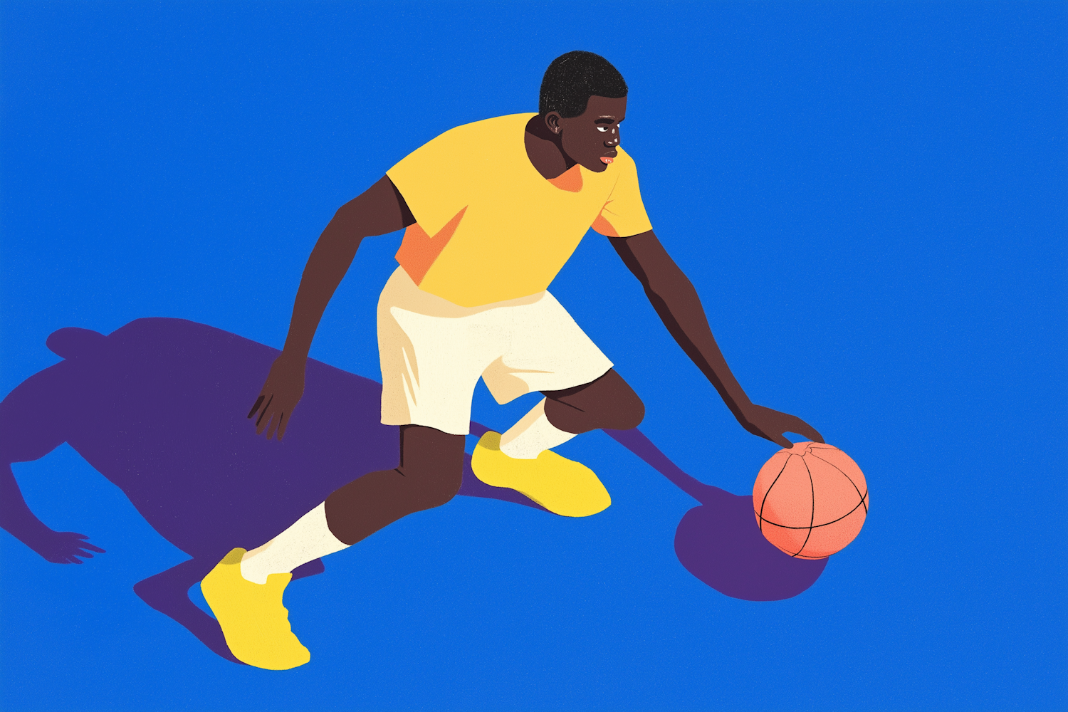 Stylized Basketball Illustration