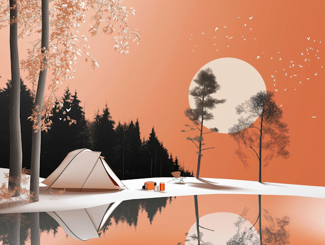 Autumnal Campsite Serenity