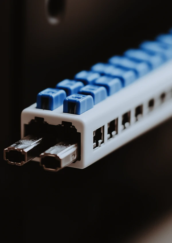 Network Switch Close-Up
