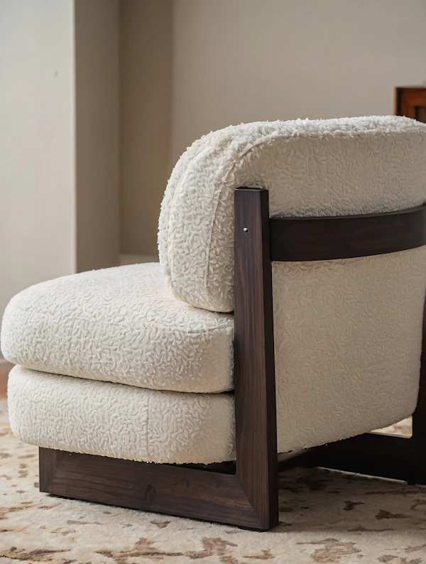 Modern Cream Armchair