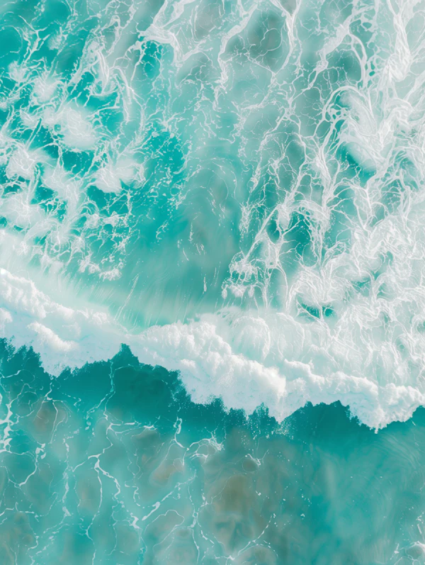 Ocean Waves Aerial View