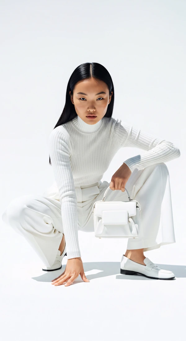 Monochrome Fashion Pose