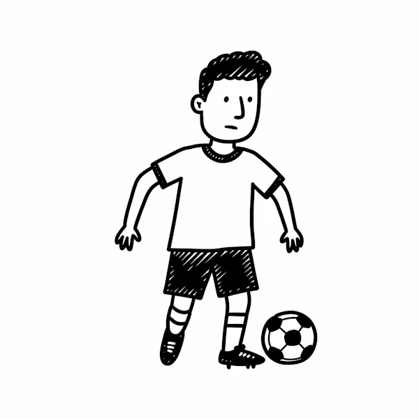Cartoon Soccer Player