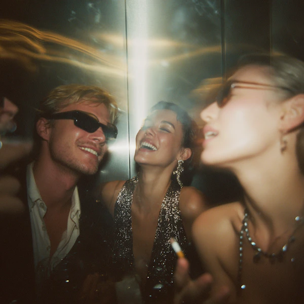 Elevator Party Scene