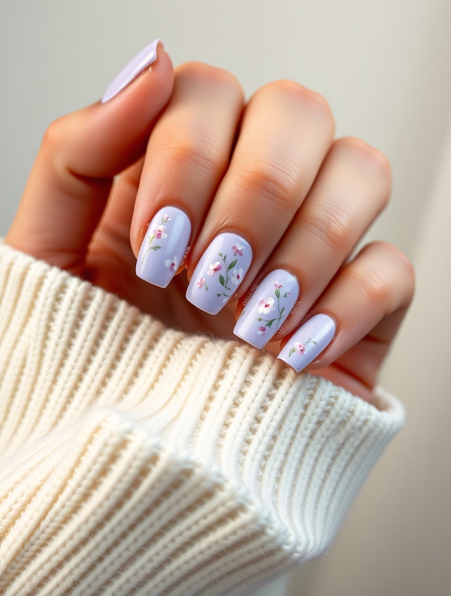 Elegant Floral Nail Art