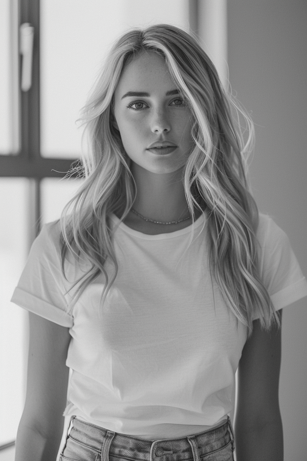 Serene Indoor Portrait of a Young Woman