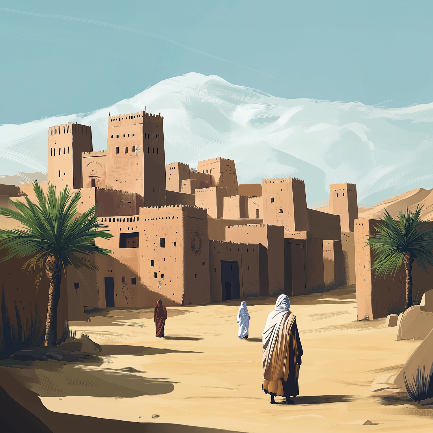 Desert Fortress Scene