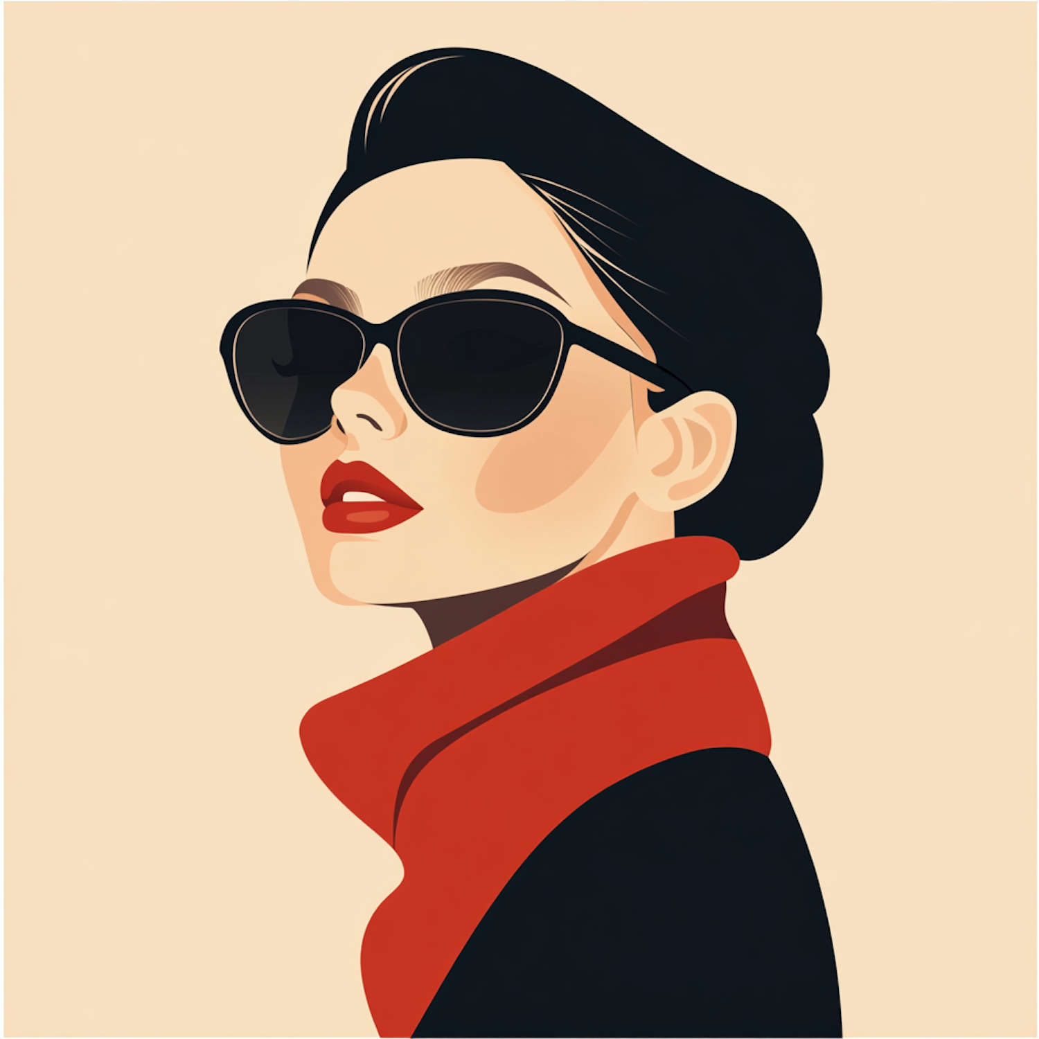 Stylized Female Fashion Illustration