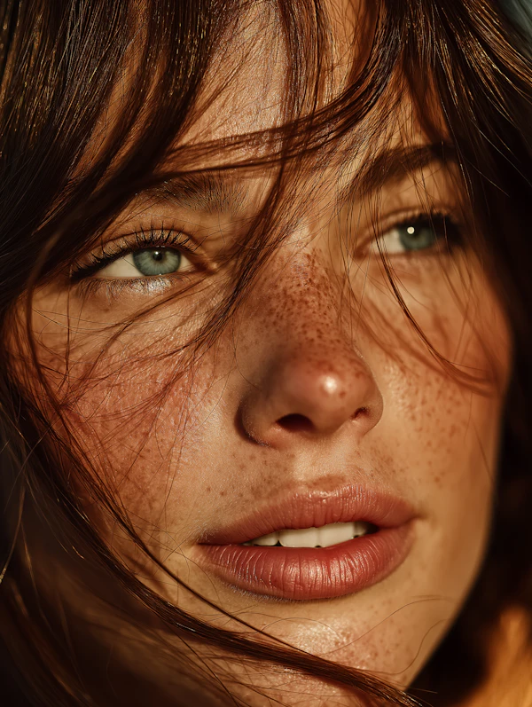 Freckled Portrait Glow