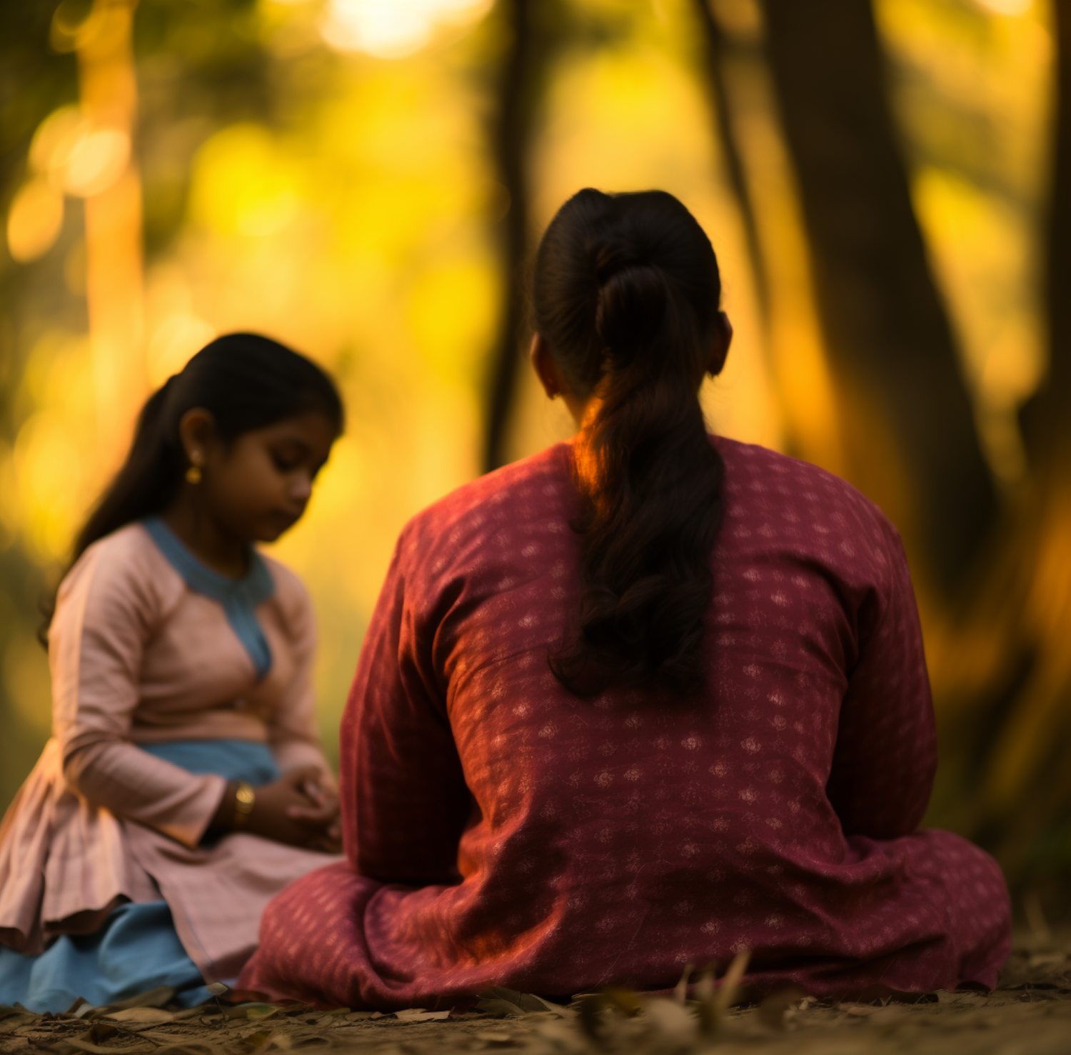 Tranquil Maternal Moment