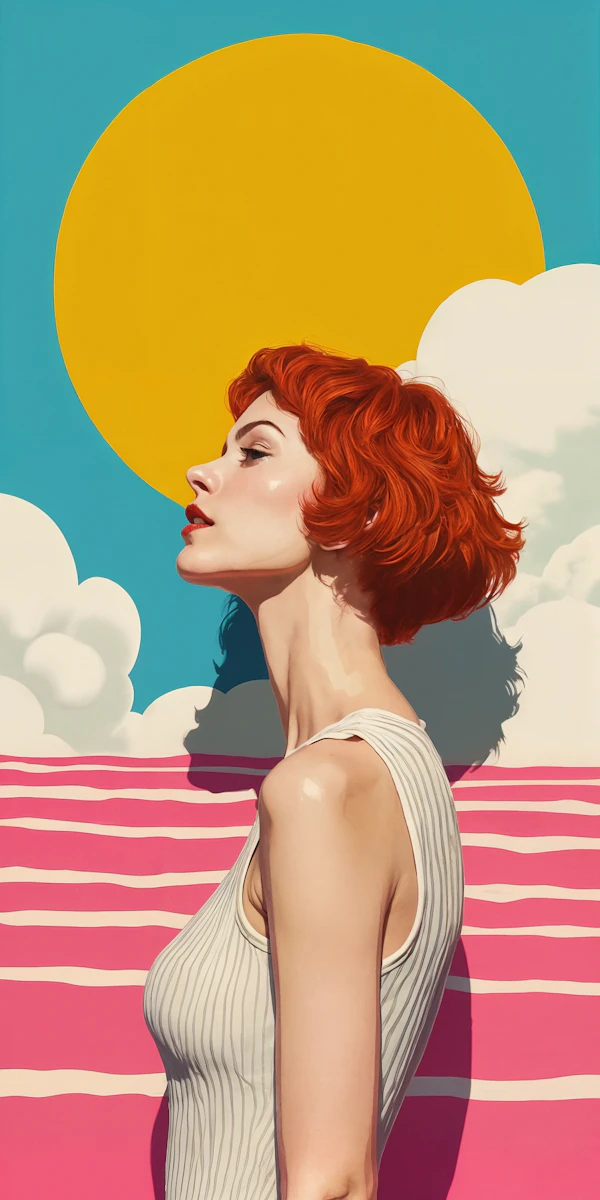 Serene Woman Illustration