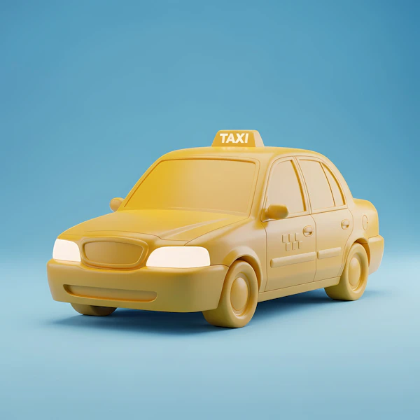 Stylized Yellow Taxi