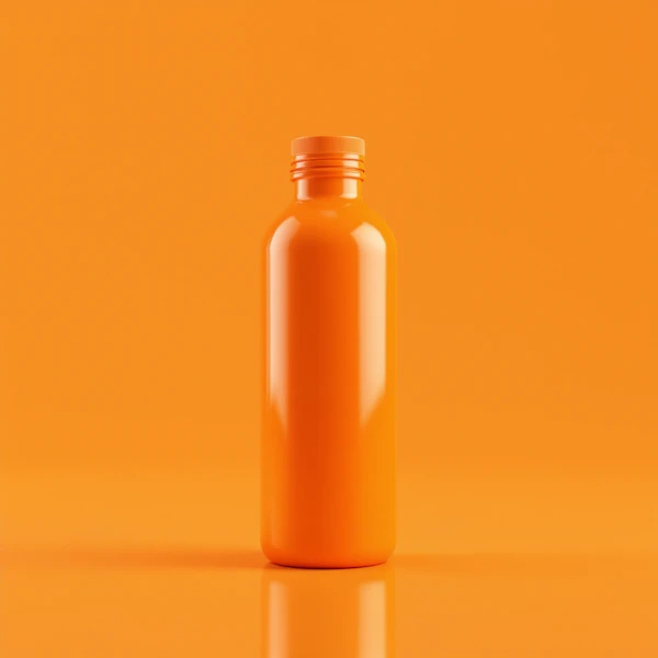 Orange Bottle Display