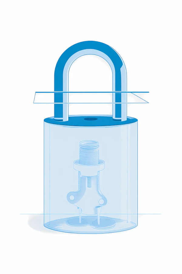 Transparent Padlock Design
