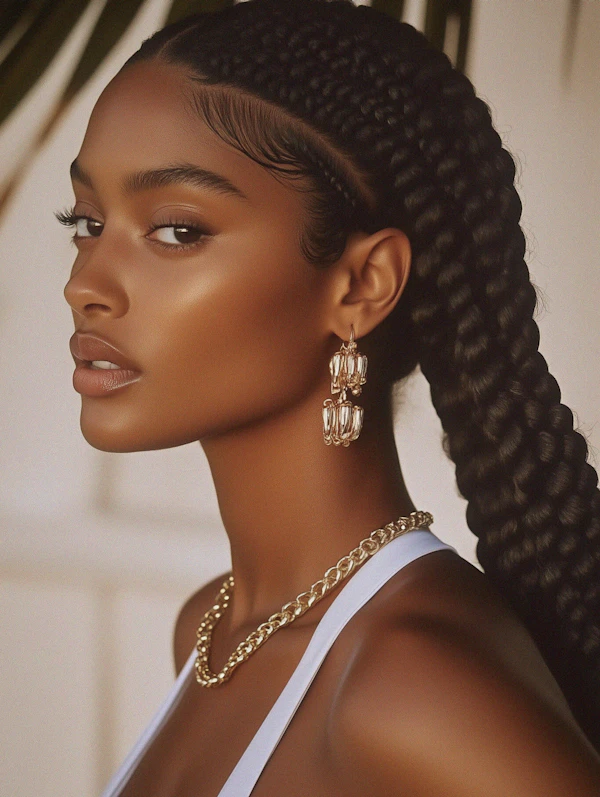 Elegant Braided Portrait