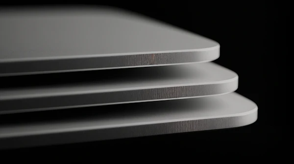 Stacked Metallic Sheets