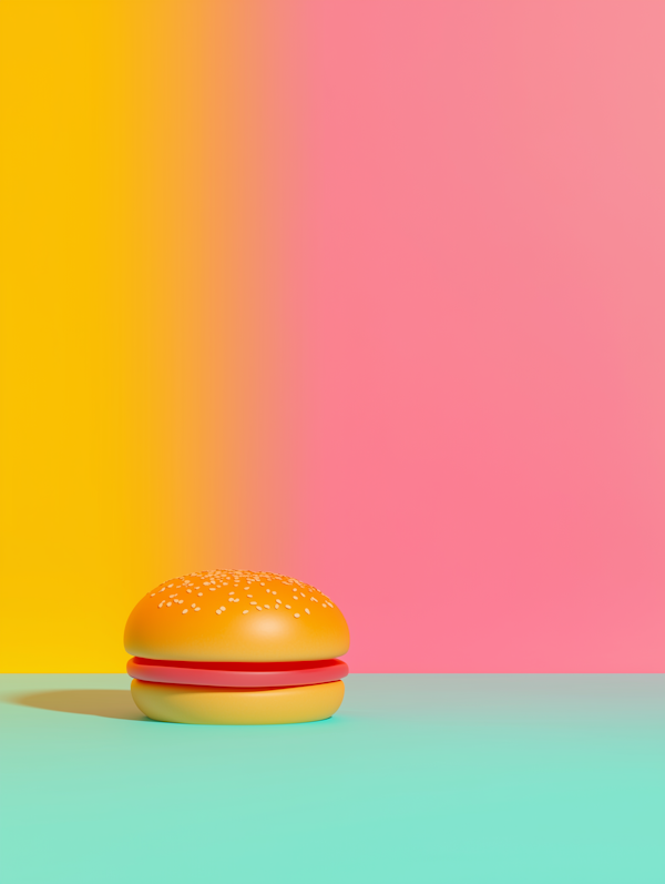 Stylized Hamburger Illustration