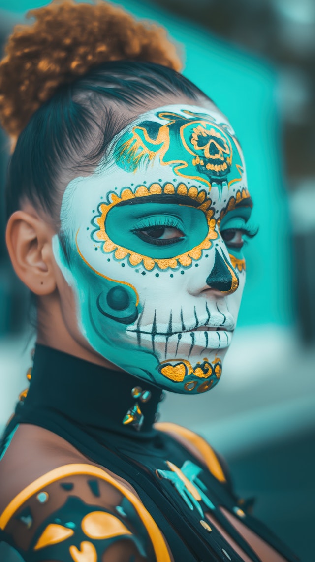 Day of the Dead Sugar Skull Face Paint