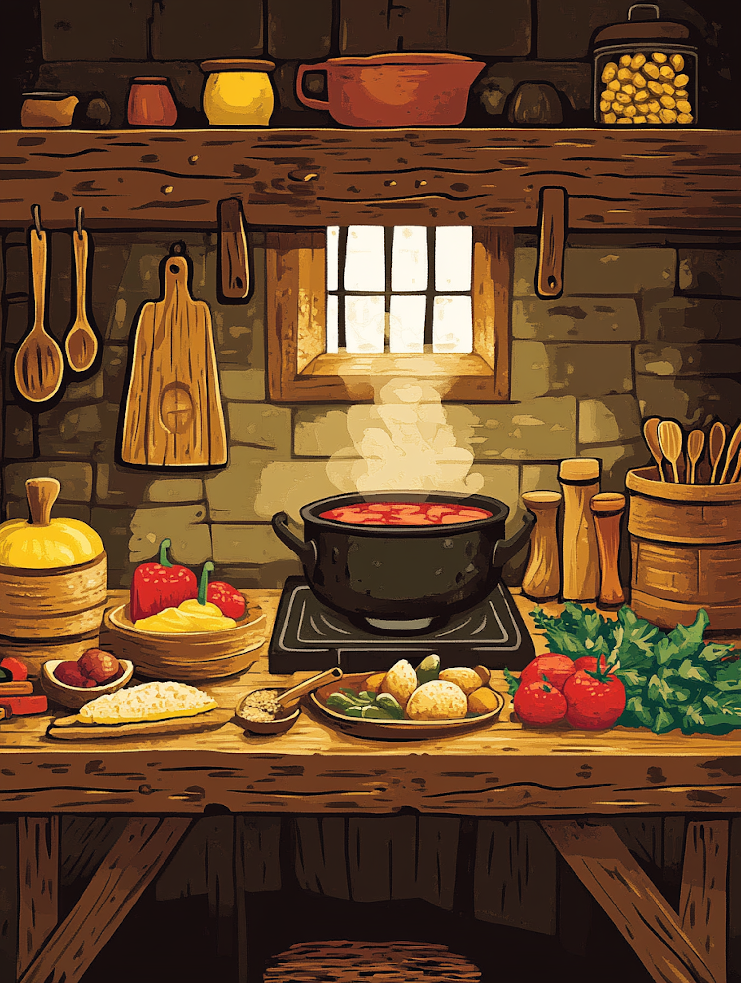 Cozy Kitchen Scene